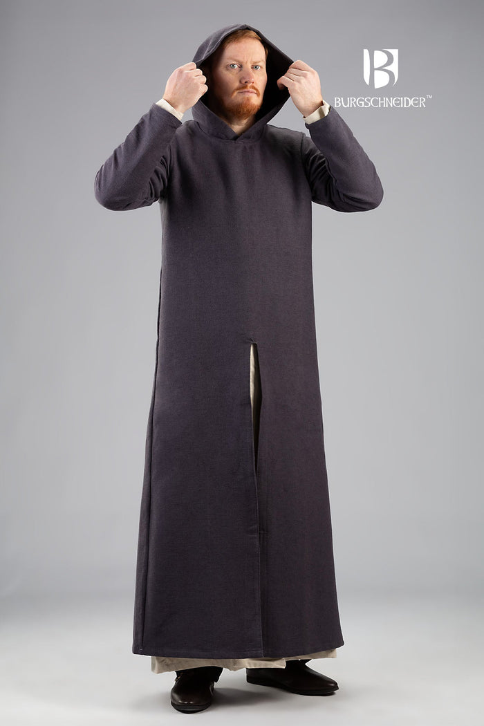 Hooded Long Tunic Renaud Grey-GoblinSmith