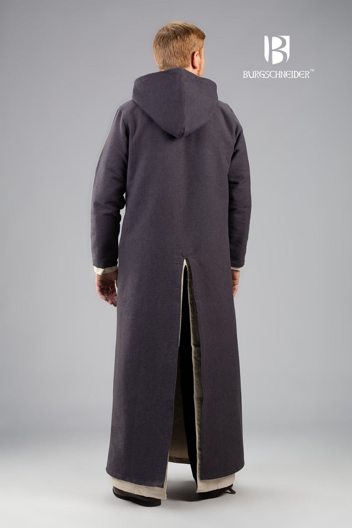 Hooded Long Tunic Renaud Grey-GoblinSmith