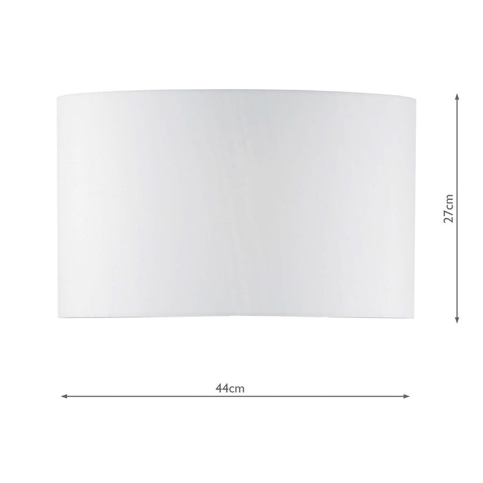 Innsbruck Ivory Faux Silk Oval Shade 44cm<br>Ivory