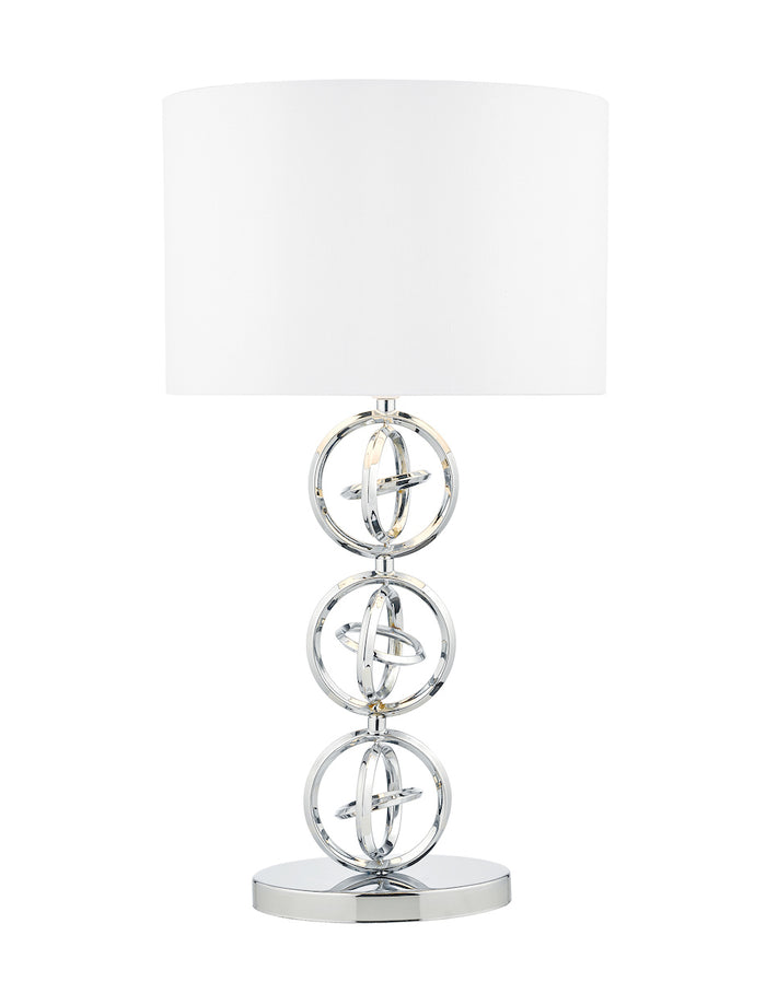 Innsbruck Table Lamp Polished Chrome With Shade <br>Polished Chrome