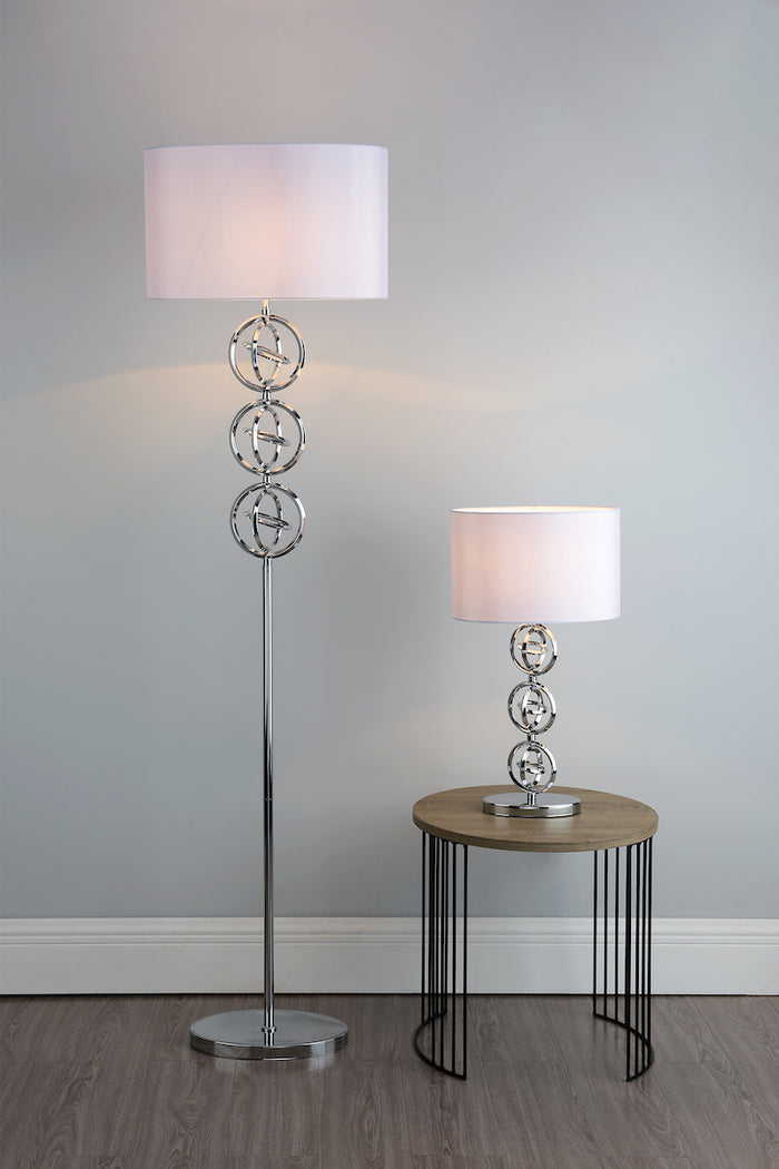 Innsbruck Table Lamp Polished Chrome With Shade <br>Polished Chrome