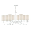 Irwin 8 Light Pendant Dual Mount White<br>Matt White