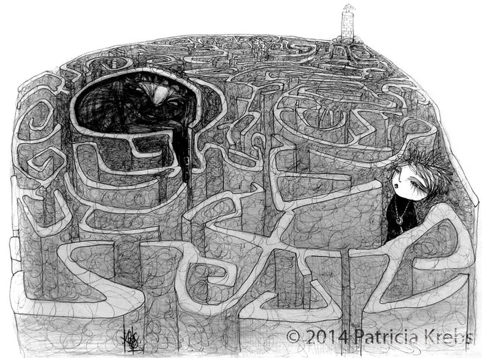 "It's Not an Easy Way/No Es Un Camino Facil" by artist Patricia Krebs