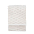 Jacquard Velvet Knitted Throw Natural