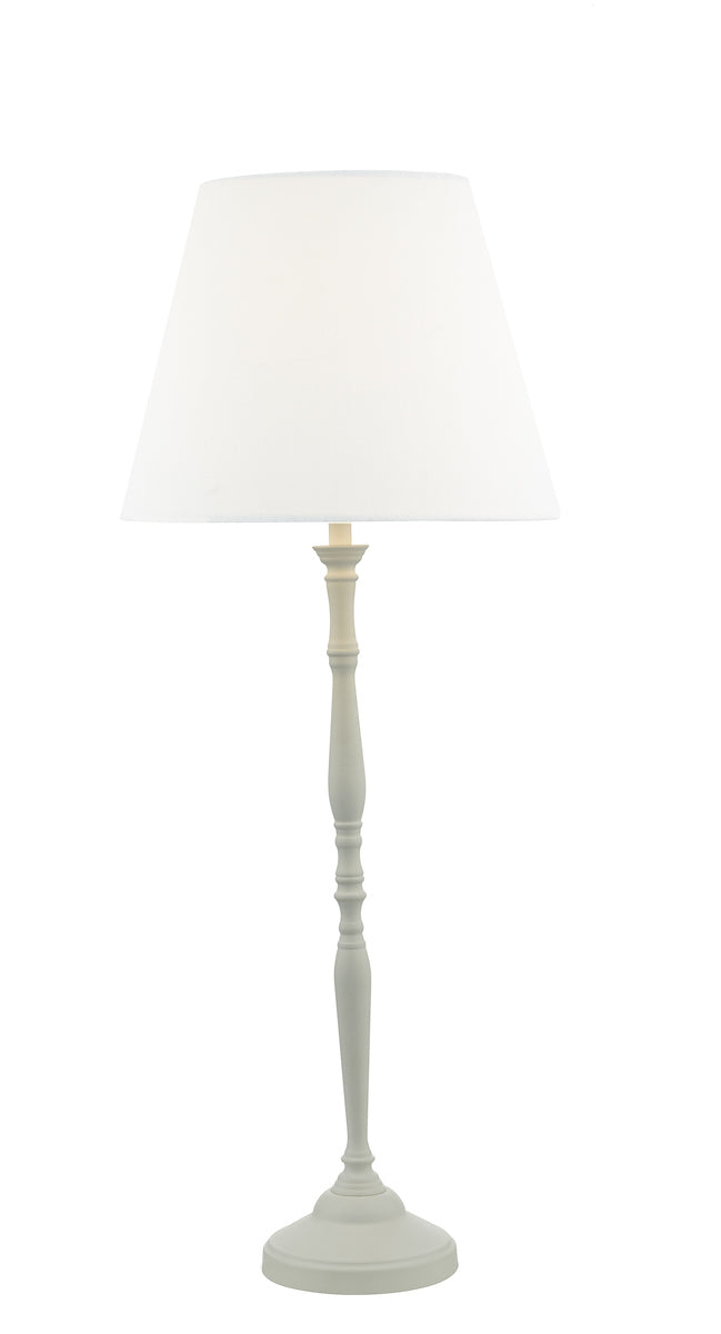 Joanna Table Lamp White With Shade <br>Matt White