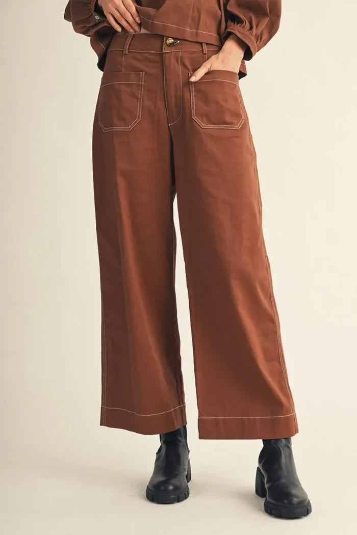 Jod Mocha Patch Pocket Pants