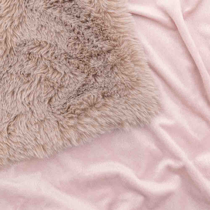 Juniper Faux Fur Throw Large Mauve