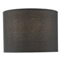 Kelso Black Cotton Drum Shade 28cm<br>Black