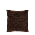 Kendal Chenille Cushion Brown - Feather Filled