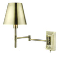 Kensington 1 Light Swing Arm Wall Light Antique Brass<br>Antique Brass