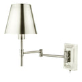 Kensington 1 Light Swing Arm Wall Light Polished Nickel<br>Polished Nickel
