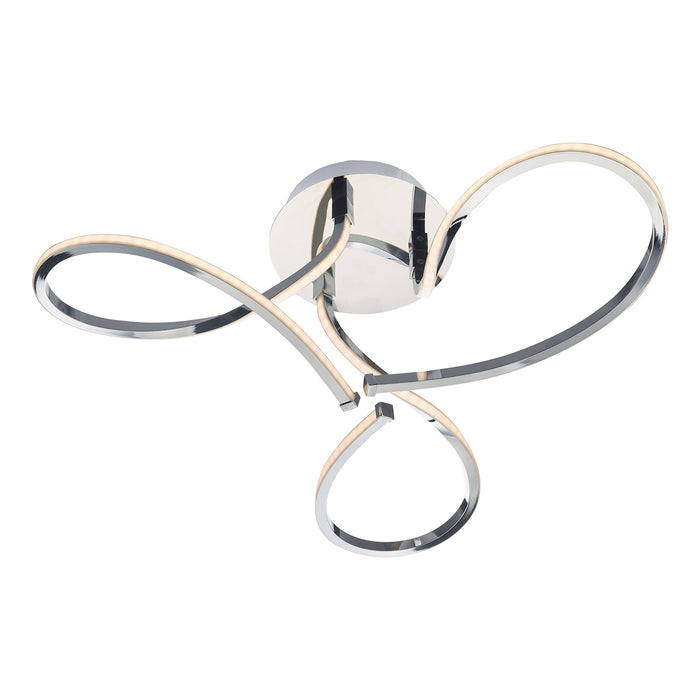 Killian 3 Light Semi Flush Polished Chrome LED<br>Polished Chrome