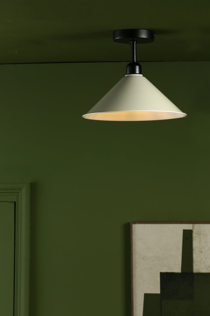 Kinsley Easy Fit Metal Shade Matt Taupe 30cm<br>Matt Taupe