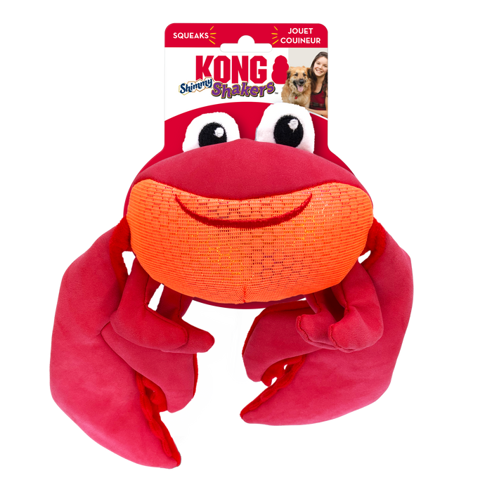 Kong Shaker Shimmy Crab Dog Toy