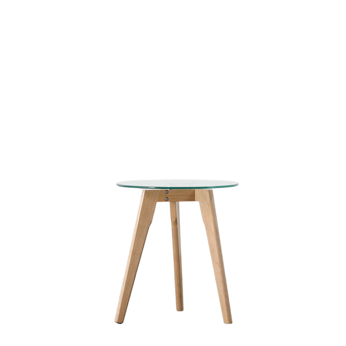Kyoto Round Side Table Oak