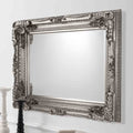 Lampedusa Carved Mirror Silver