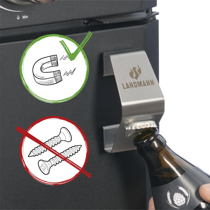 Landmann Stainless Steel Magnetic Bottle Opener