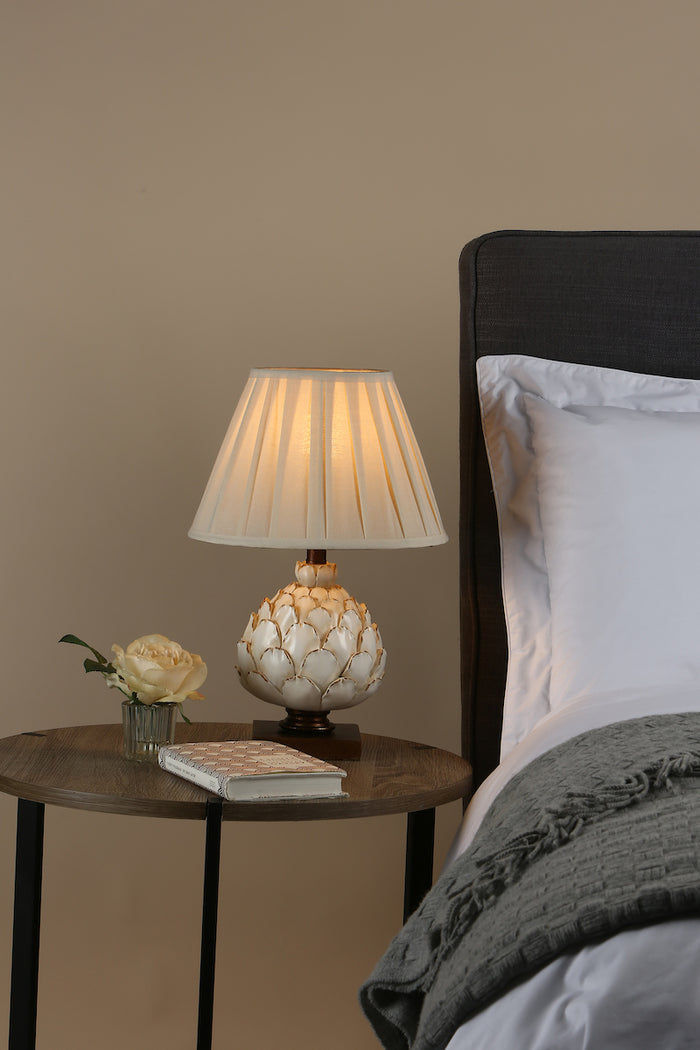Layer Small Table Lamp Cream With Shade <br>Antique Cream