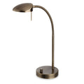 LED Antique Brass Task Lamp with Rotary Dimmer