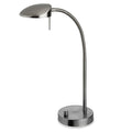 LED Brushed Steel Task Lamp with Rotary Dimmer