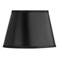 Lexington Black Faux Silk Oval Shade 20cm<br>Black