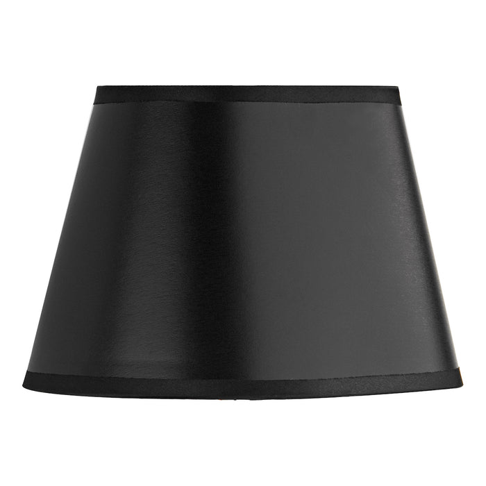 Lexington Black Faux Silk Oval Shade 20cm<br>Black