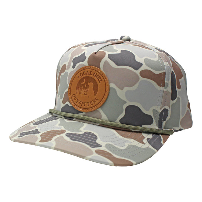 LG| Leather Patch Rope Hat