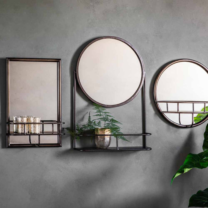 Lichtenstein Rectangle Mirror Black