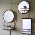 Lichtenstein Round Mirror Bronze