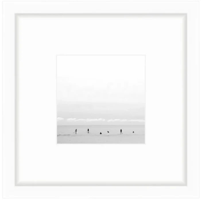 "Lineup Shelfie" Shelfie framed coastal print by Lauren Marttila