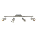 Loft 4 Light Bar Spotlight Satin & Polished Chrome<br>Satin Chrome
