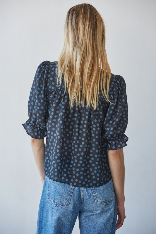 London Night Dotted Top