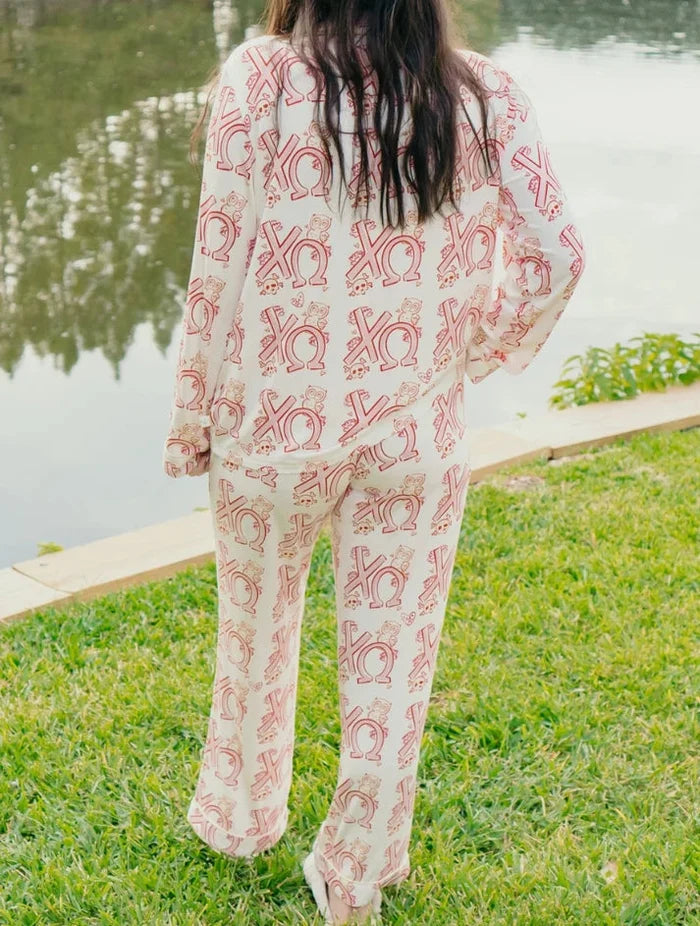 Long Set Pajamas- Chi Omega