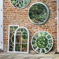 Longfield Outdoor Mirror Distressed White