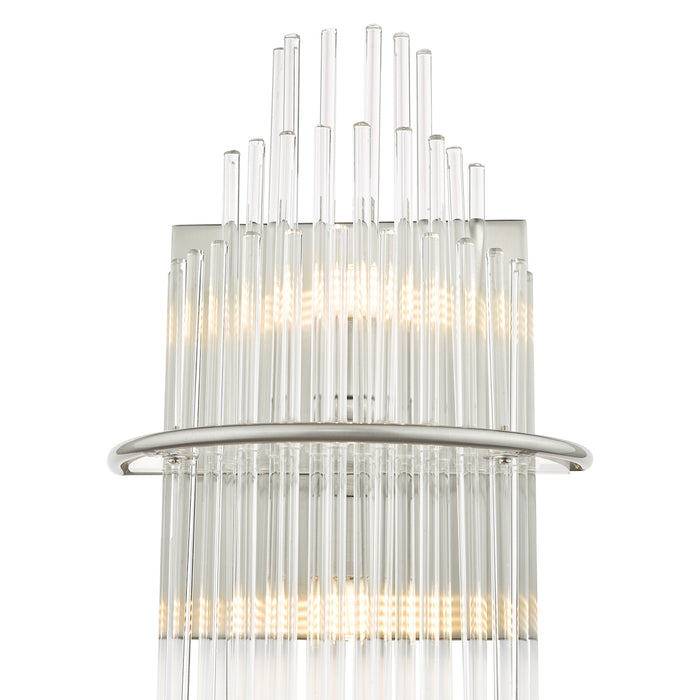 Lukas 2 Light Wall Light Polished Chrome Glass<br>Polished Chrome