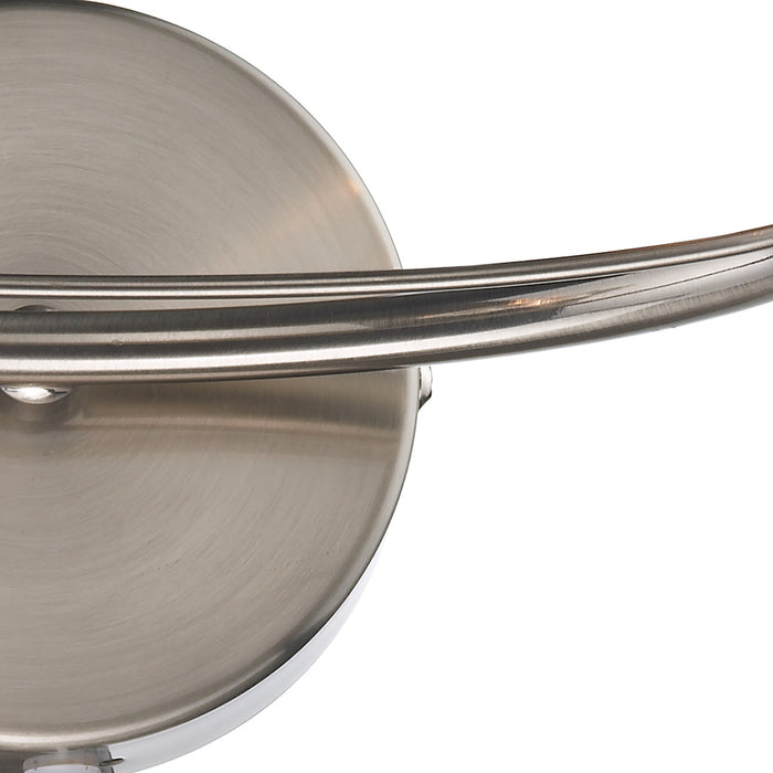 Luther 2 Light Wall Light Satin Chrome Crystal<br>Satin Chrome