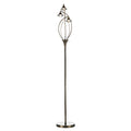 Luther 3 Light Floor Lamp Antique Brass Crystal<br>Antique Brass