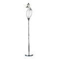 Luther 3 Light Floor Lamp Polished Chrome Crystal<br>Polished Chrome