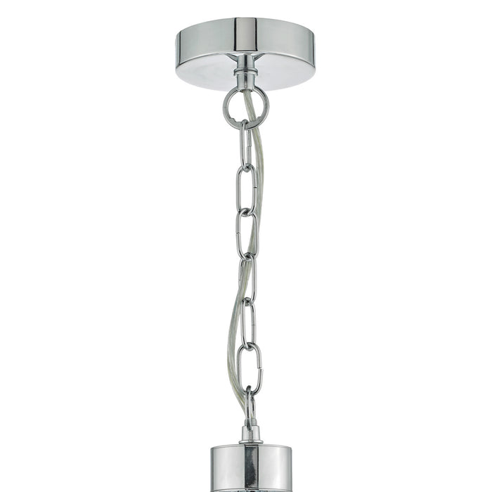 Lyon 5lt Pendant Polished Chrome & Crystal<br>Polished Chrome
