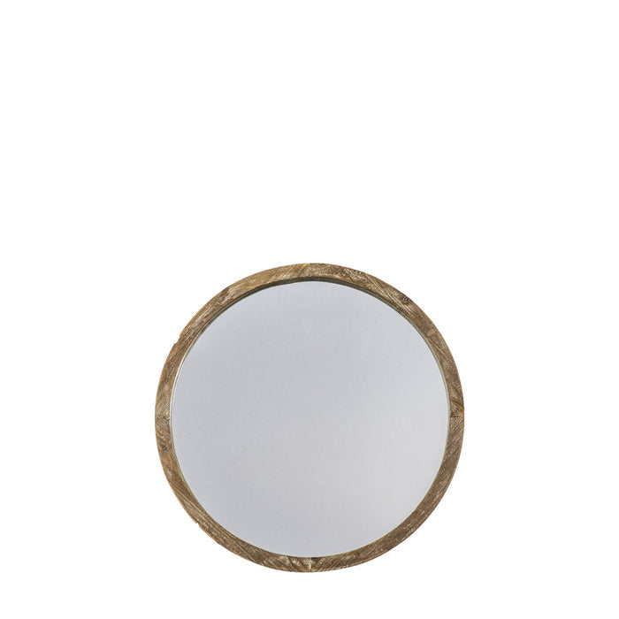 Lysander Mirror Round Small Natural