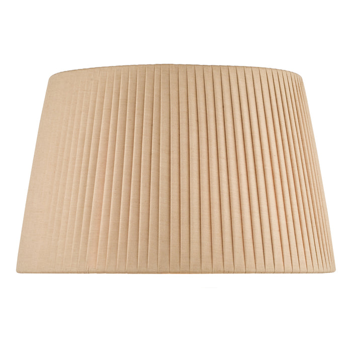Lyzette Taupe Faux Silk Tapered Drum Shade 36cm<br>Taupe