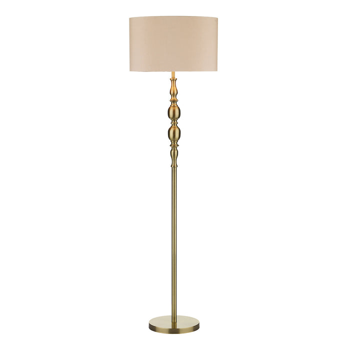 Madrid Floor Lamp Antique Brass With Shade Antique Brass