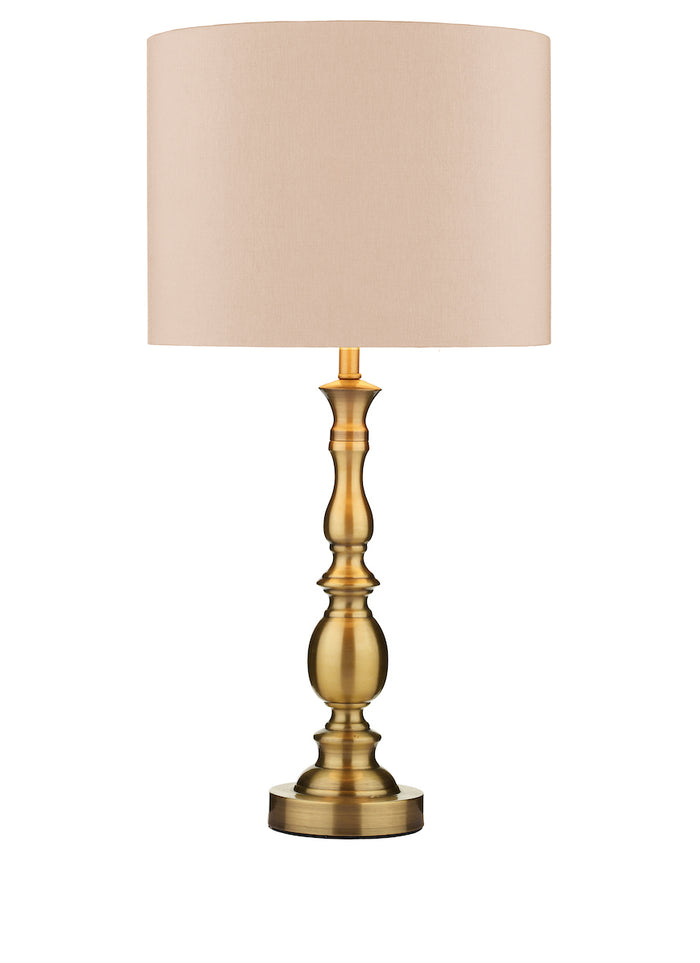 Madrid Table Lamp Antique Brass With Shade <br>Antique Bronze