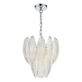 Maeve 6 Light Pendant Polished Chrome Textured Glass<br>Polished Chrome