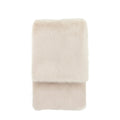 Maple Faux Fur Throw Large Oatmeal