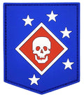 Marine Raiders USMS Hook fastener Patch (3.0 X 2.5 PVC Rubber-PC3)