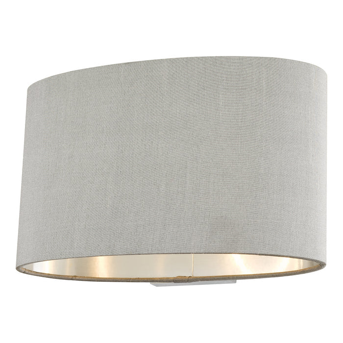 Melody Wall Light With Oval Grey Shade <br>Grey