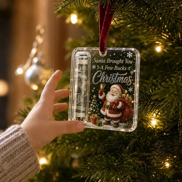 MerryNest – Clear Compartment Christmas Money Ornament