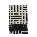 Merton Knitted Tassel Throw Black