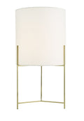 Michaela Table Lamp Satin Gold With Shade <br>Satin Gold